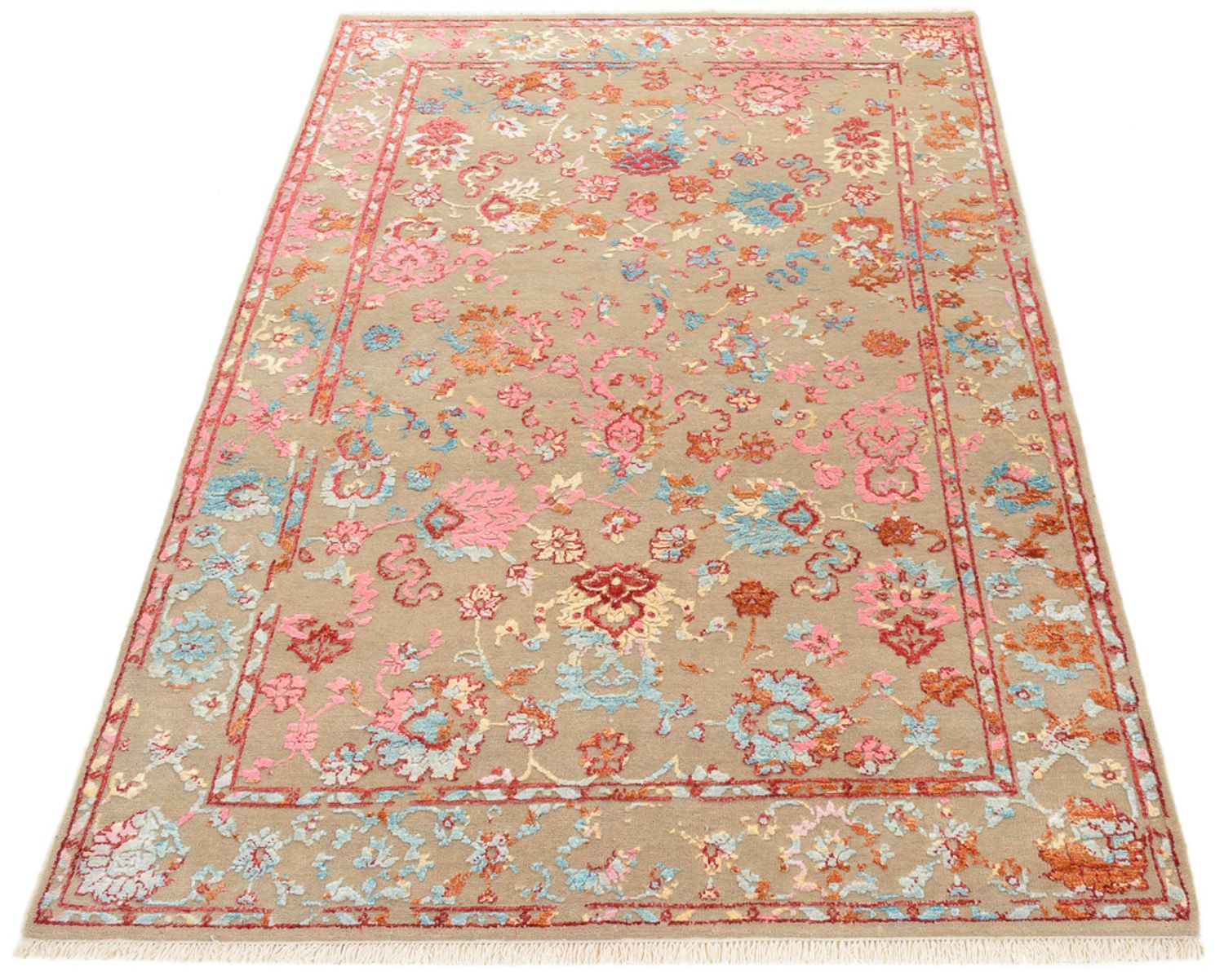 Designer Teppich - 179 x 118 cm - mehrfarbig