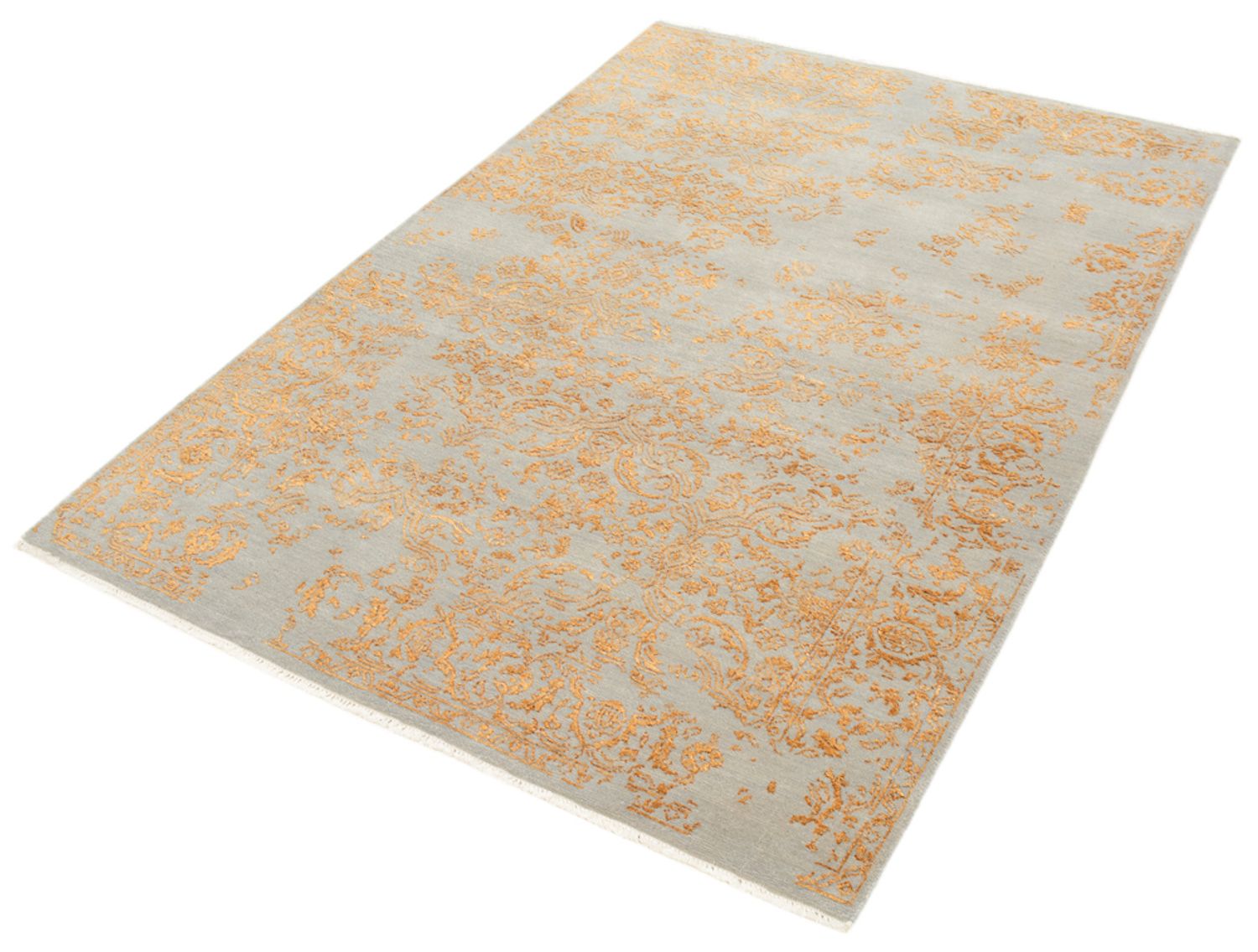 Designer Teppich - 181 x 129 cm - grau
