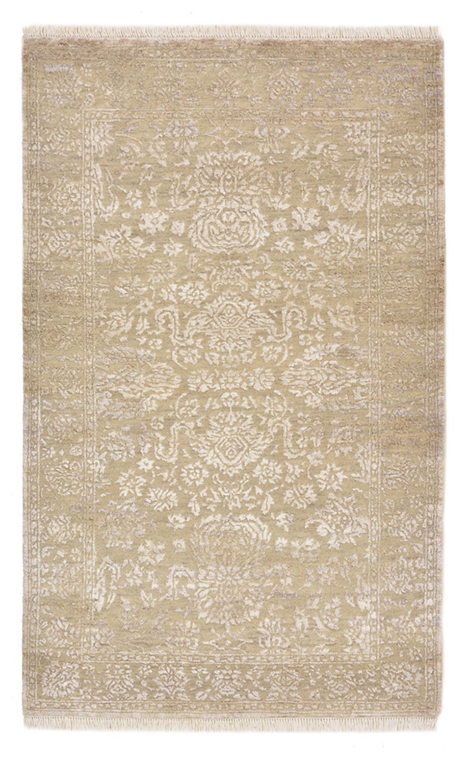 Designer Teppich - 153 x 94 cm - dunkelbeige