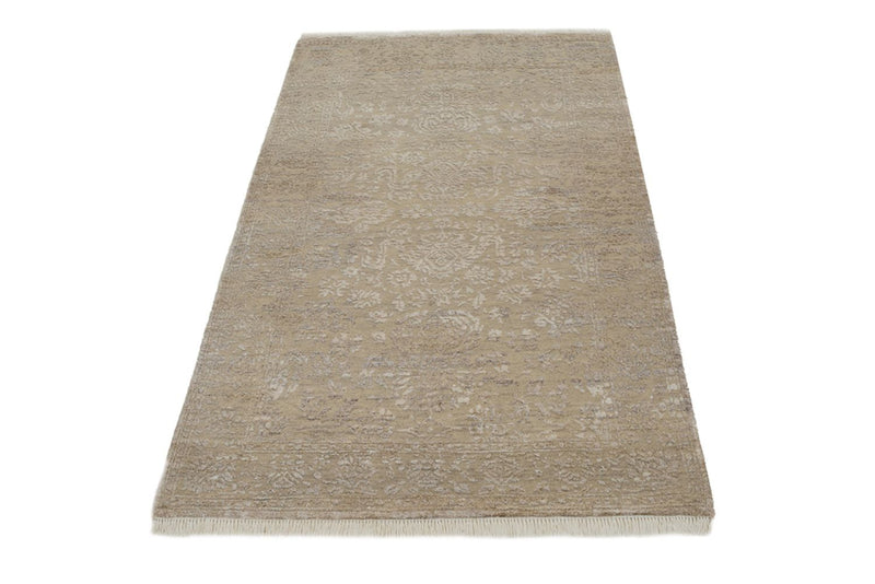 Designer Teppich - 153 x 94 cm - dunkelbeige