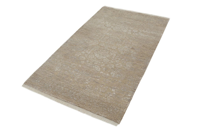 Designer Teppich - 153 x 94 cm - dunkelbeige