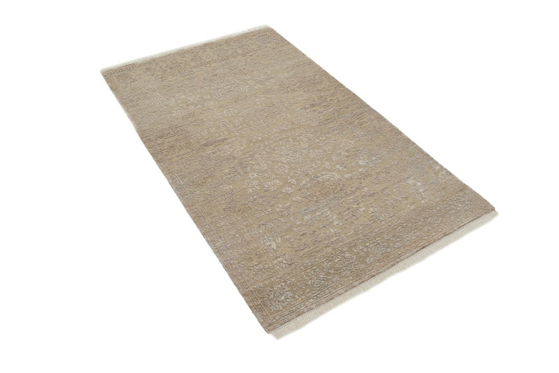 Designer Teppich - 153 x 94 cm - dunkelbeige