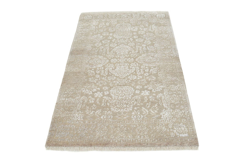 Designer Teppich - 153 x 94 cm - dunkelbeige