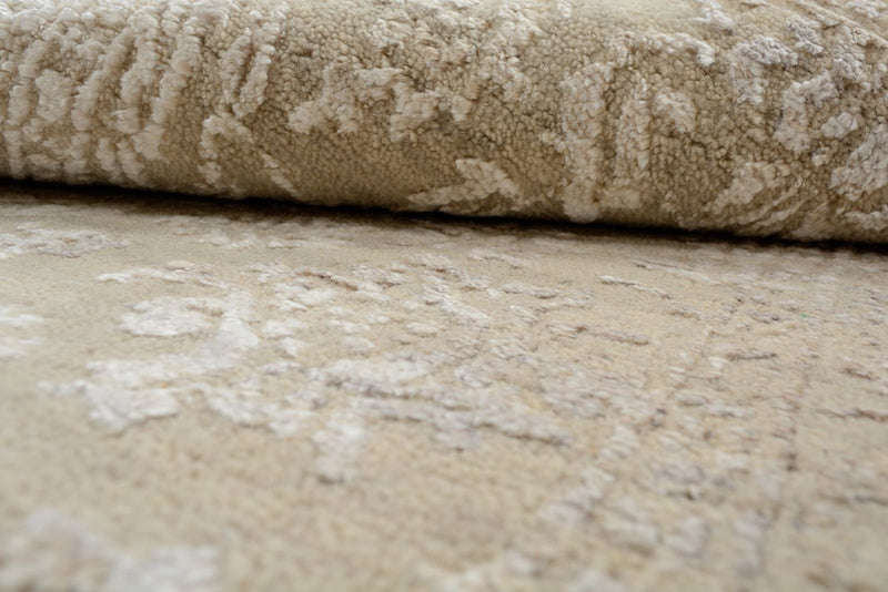 Designer Teppich - 153 x 94 cm - dunkelbeige