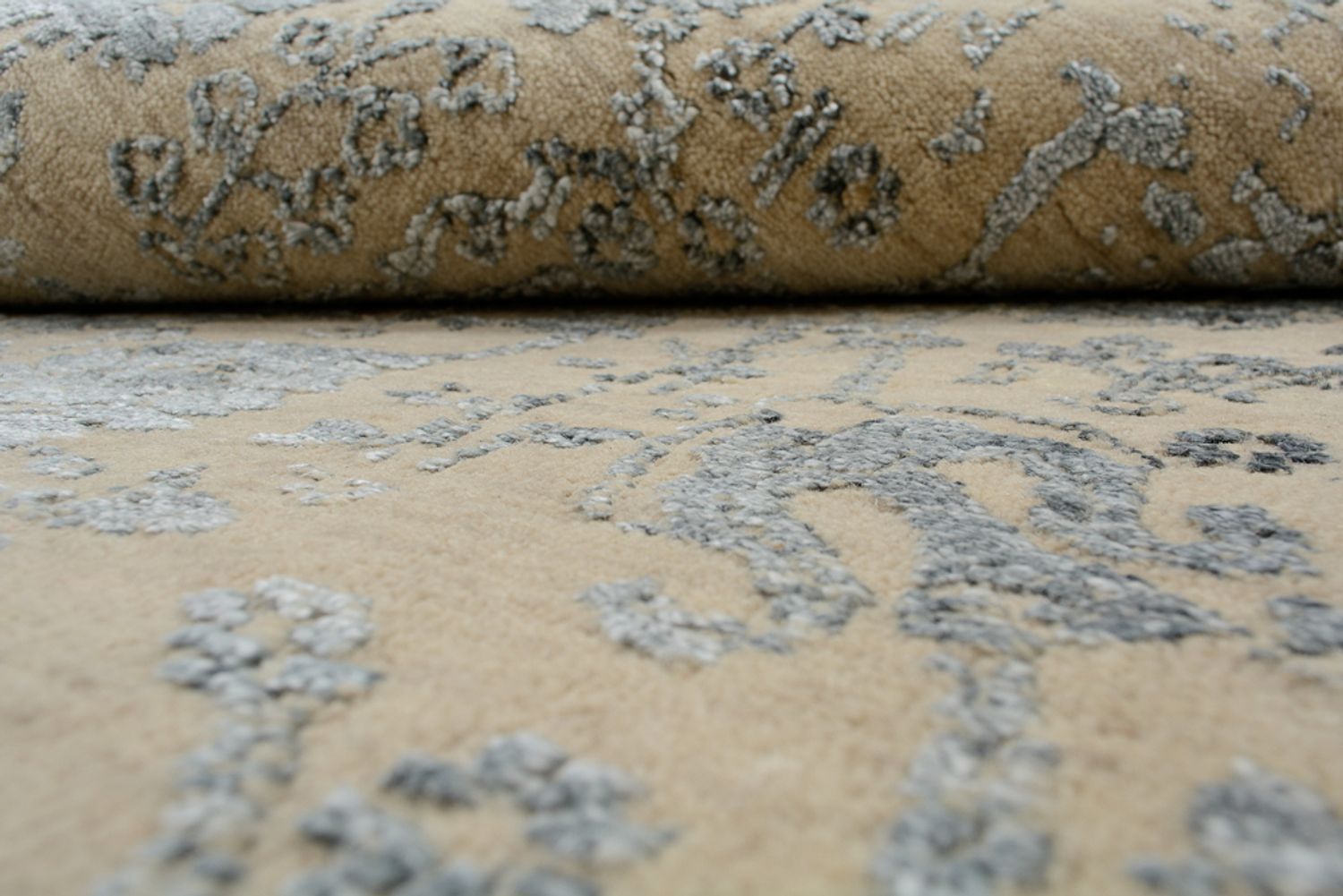 Designer Teppich - 184 x 151 cm - sand