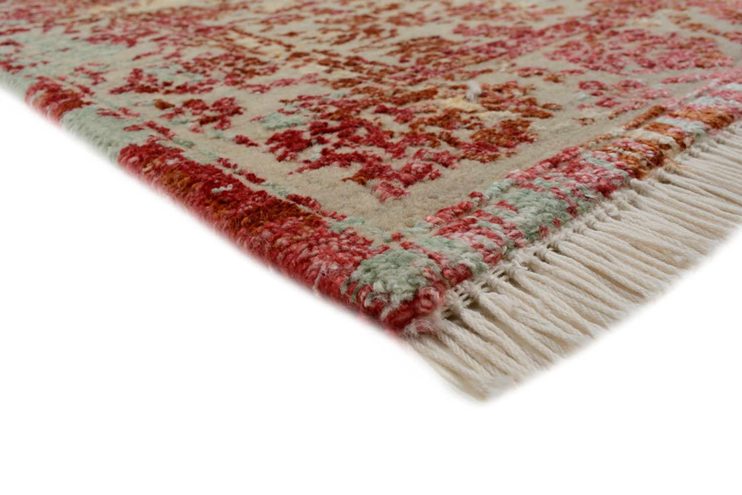 Designer Teppich - 134 x 71 cm - hellrot
