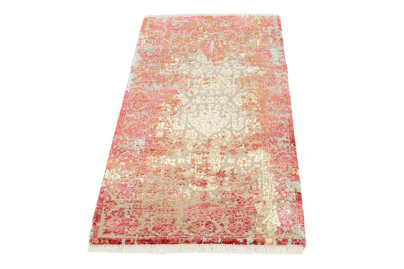 Designer Teppich - 134 x 71 cm - hellrot