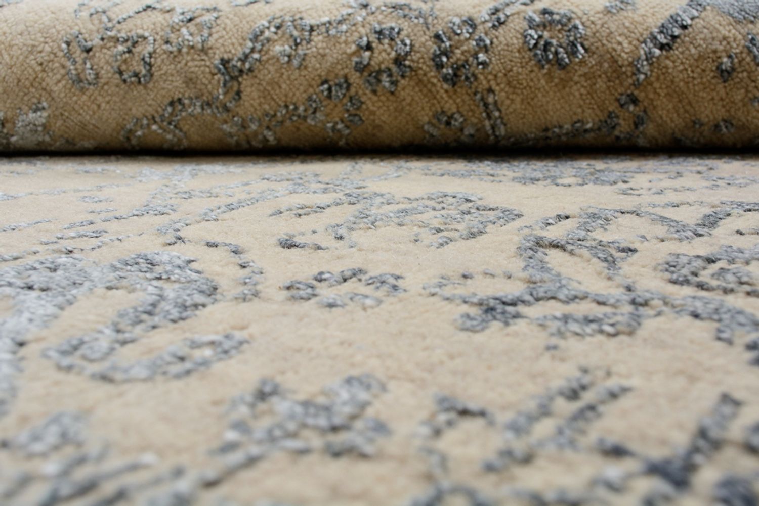 Designer Teppich - 201 x 155 cm - sand