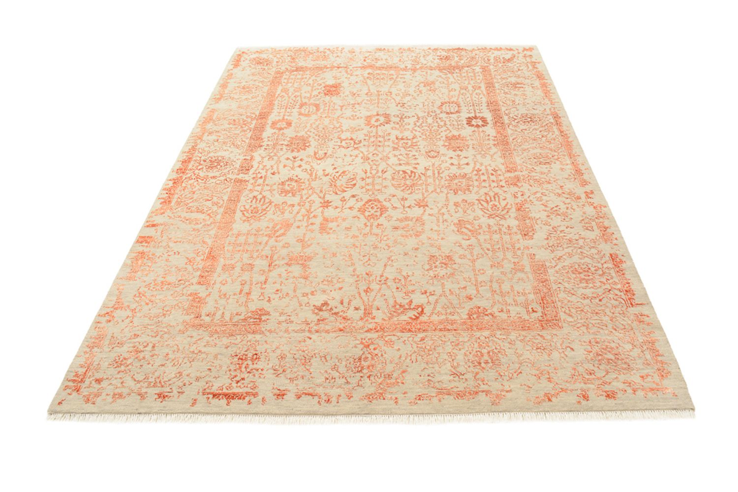 Designer Teppich - 181 x 127 cm - orange