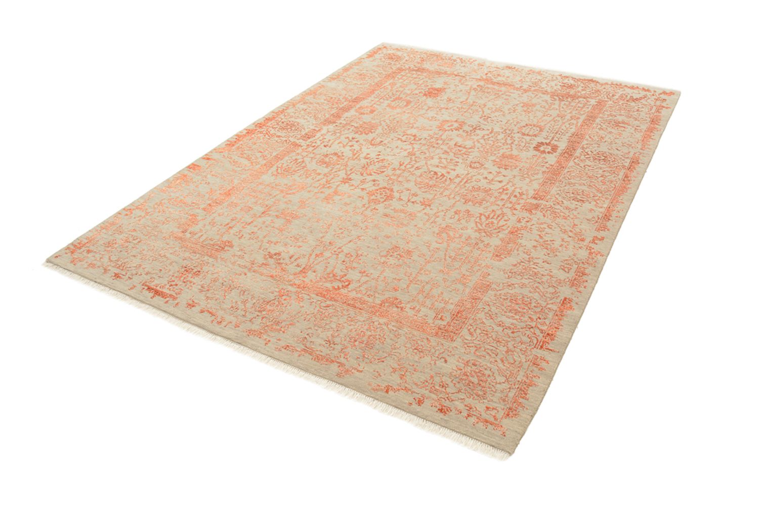 Designer Teppich - 181 x 127 cm - orange