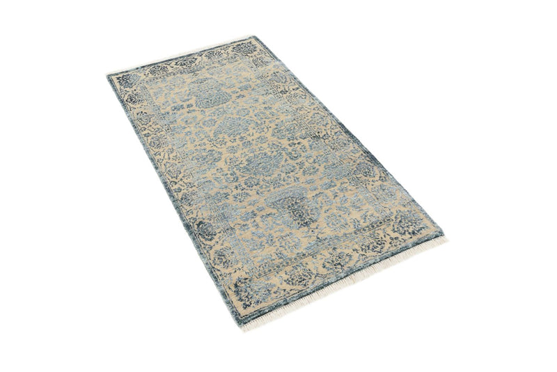 Designer Teppich - 134 x 70 cm - hellgrau