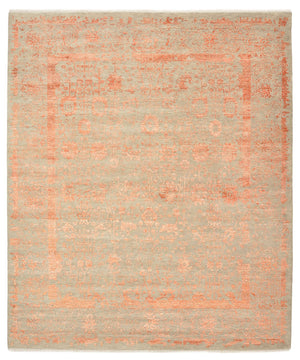 Designer Teppich - 299 x 253 cm - orange