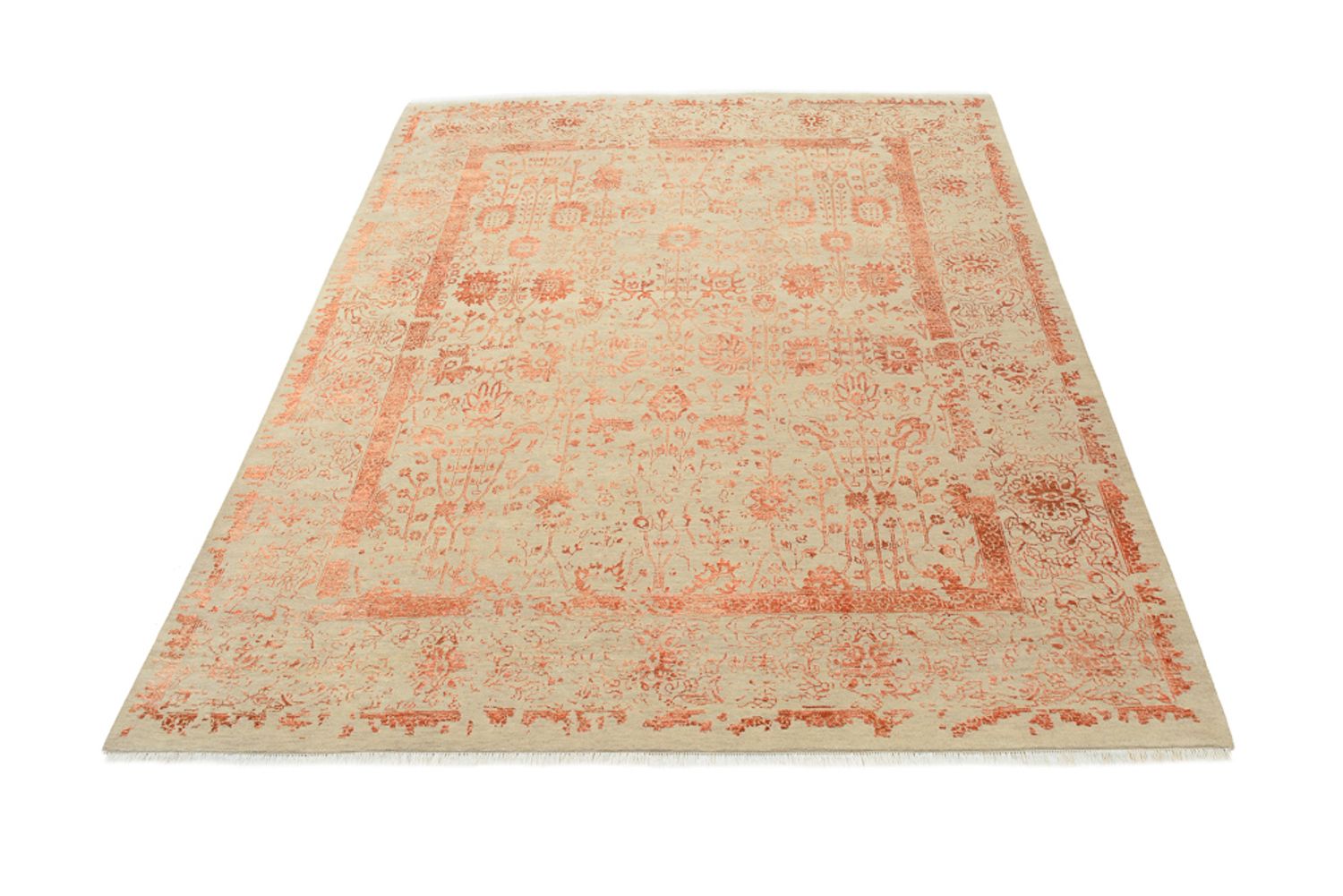 Designer Teppich - 299 x 253 cm - orange