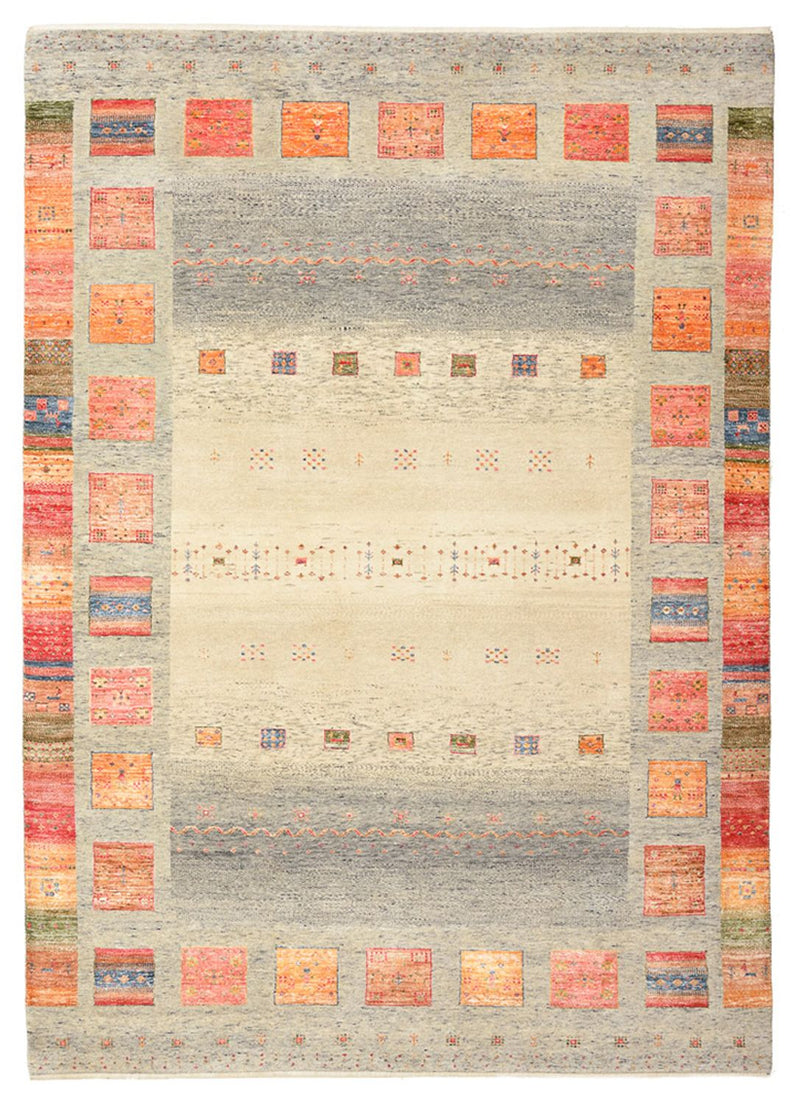 Gabbeh Teppich - Loribaft Indus - 244 x 176 cm - mehrfarbig