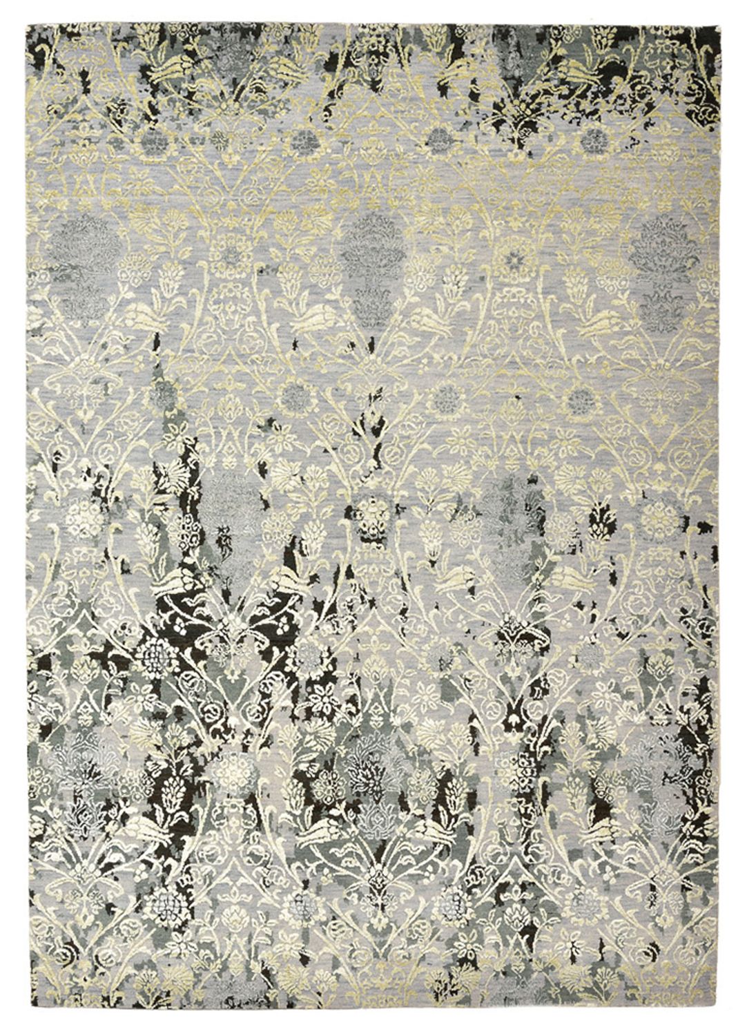 Designer Teppich - 245 x 173 cm - hellgrau