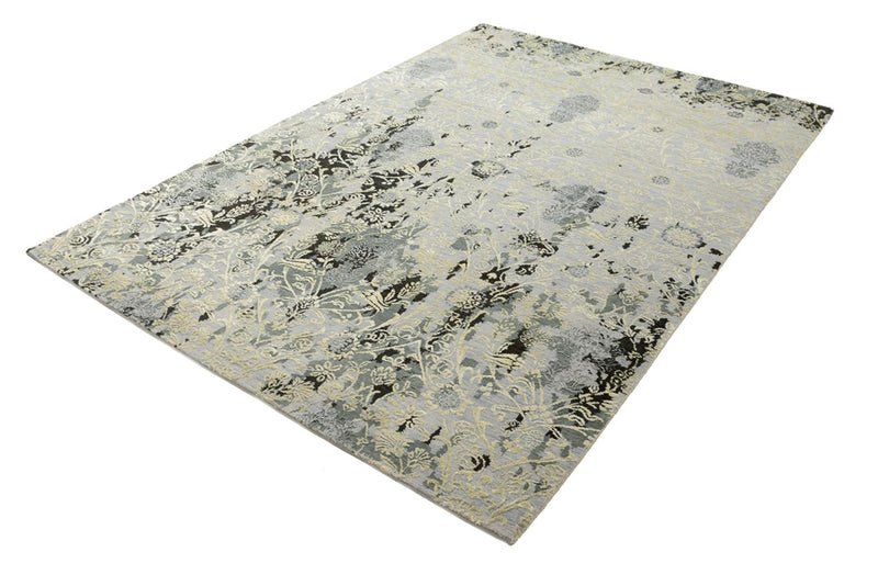 Designer Teppich - 245 x 173 cm - hellgrau