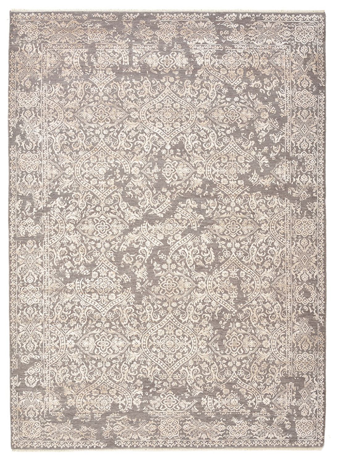 Designer Teppich - 241 x 172 cm - hellgrau