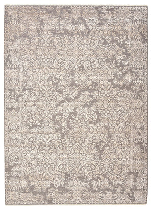 Designer Teppich - 241 x 172 cm - hellgrau