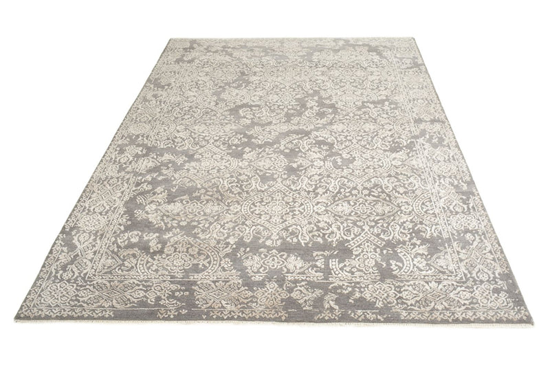 Designer Teppich - 241 x 172 cm - hellgrau