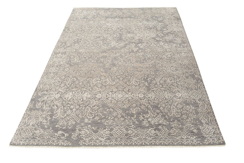 Designer Teppich - 215 x 152 cm - hellgrau