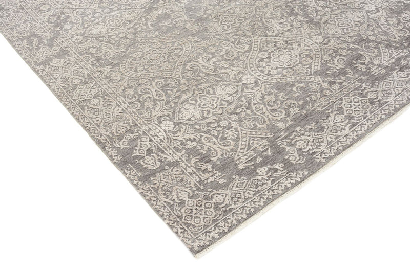 Designer Teppich - 215 x 152 cm - hellgrau