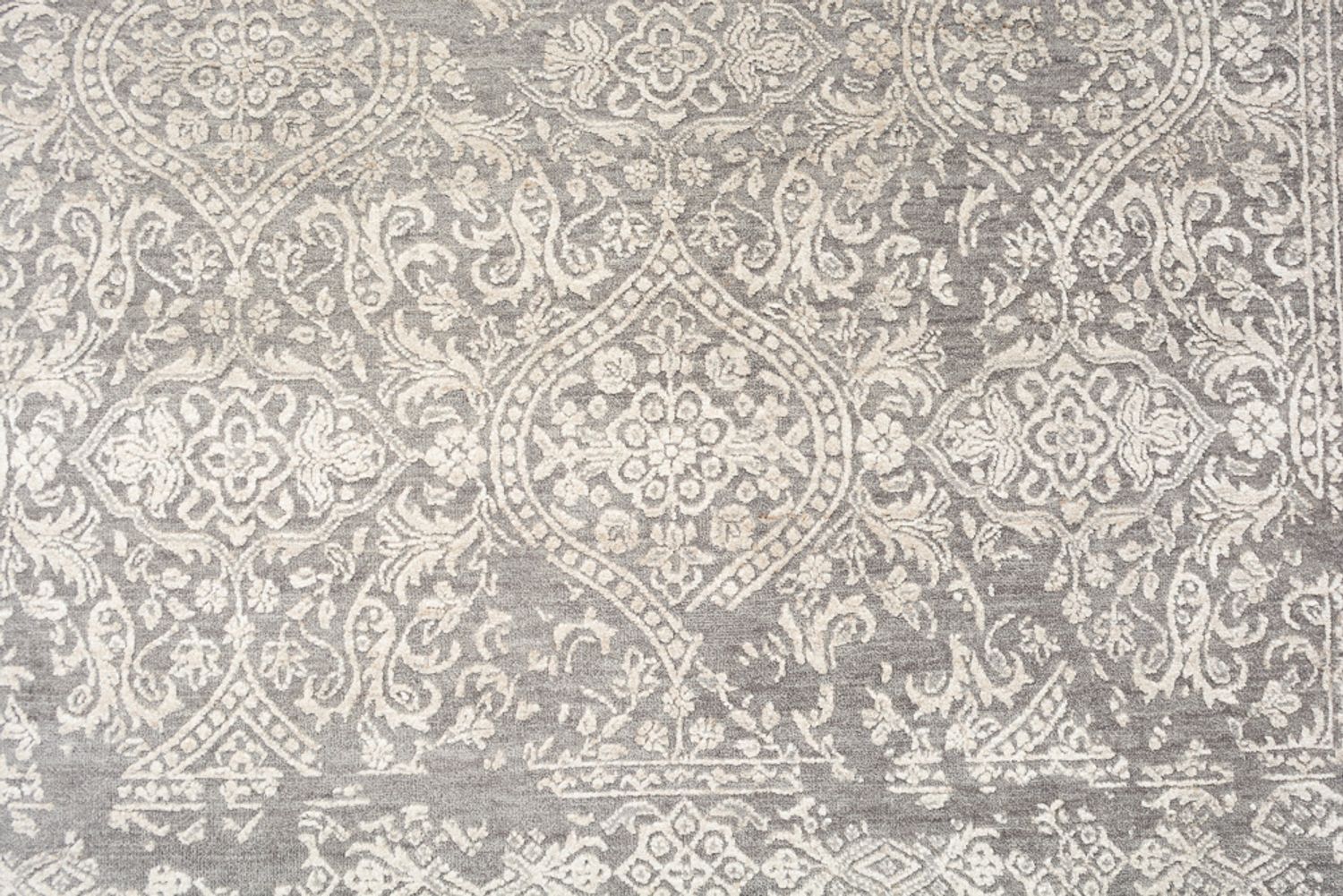 Designer Teppich - 215 x 152 cm - hellgrau