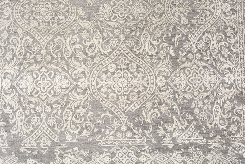 Designer Teppich - 215 x 152 cm - hellgrau