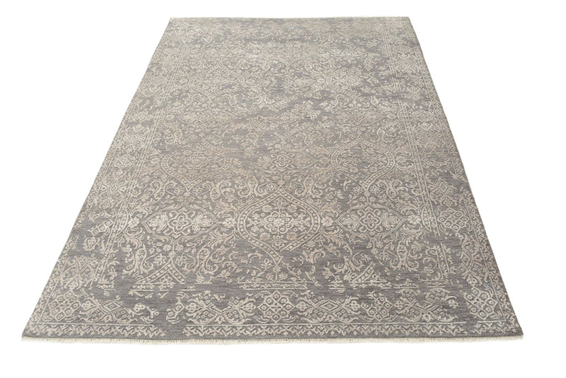 Designer Teppich - 181 x 124 cm - hellgrau