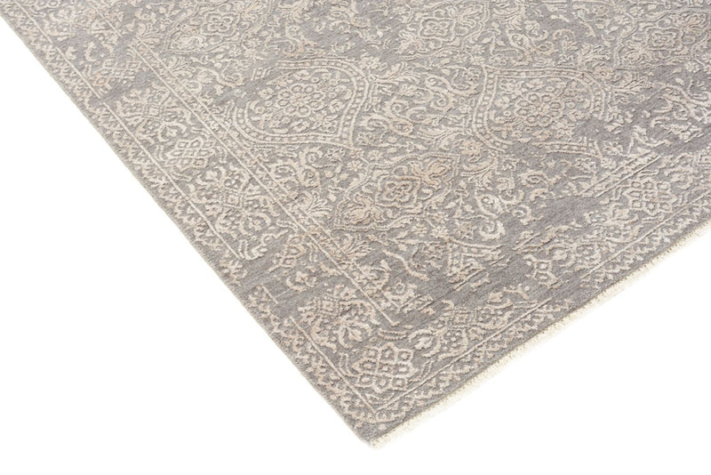 Designer Teppich - 181 x 124 cm - hellgrau