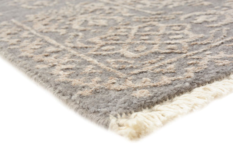 Designer Teppich - 181 x 124 cm - hellgrau