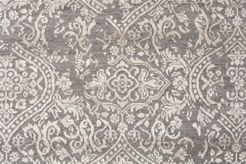 Designer Teppich - 181 x 124 cm - hellgrau