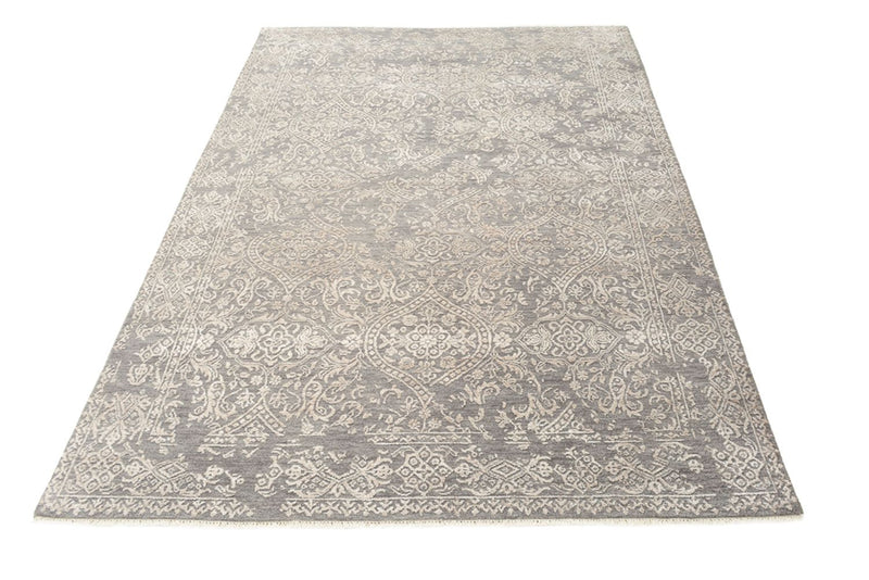 Designer Teppich - 184 x 124 cm - hellgrau
