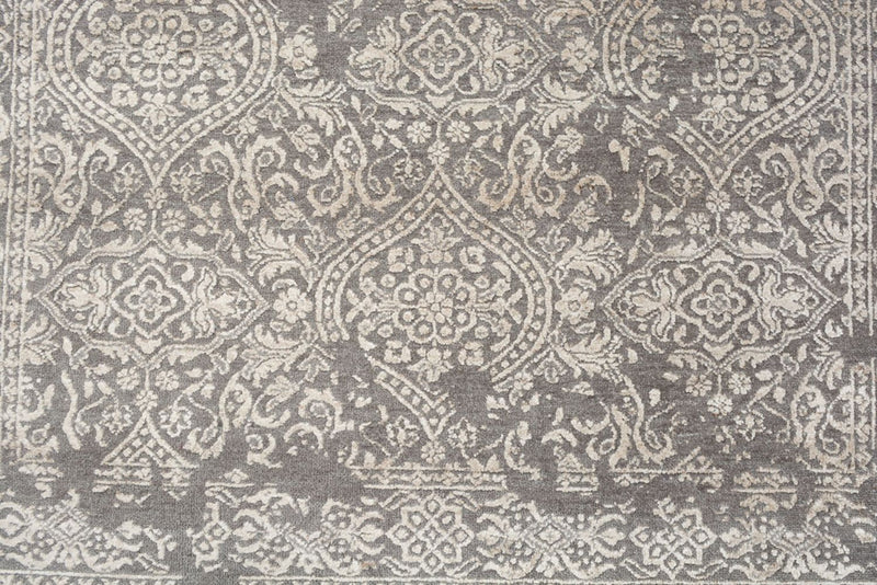 Designer Teppich - 184 x 124 cm - hellgrau