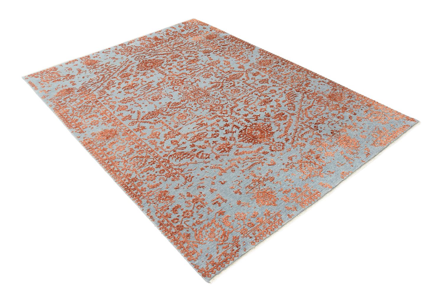 Designer Teppich - 208 x 156 cm - orange