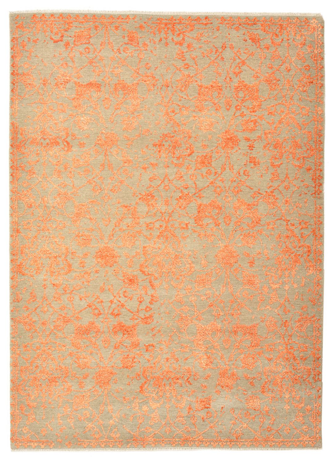 Designer Teppich - 212 x 156 cm - orange