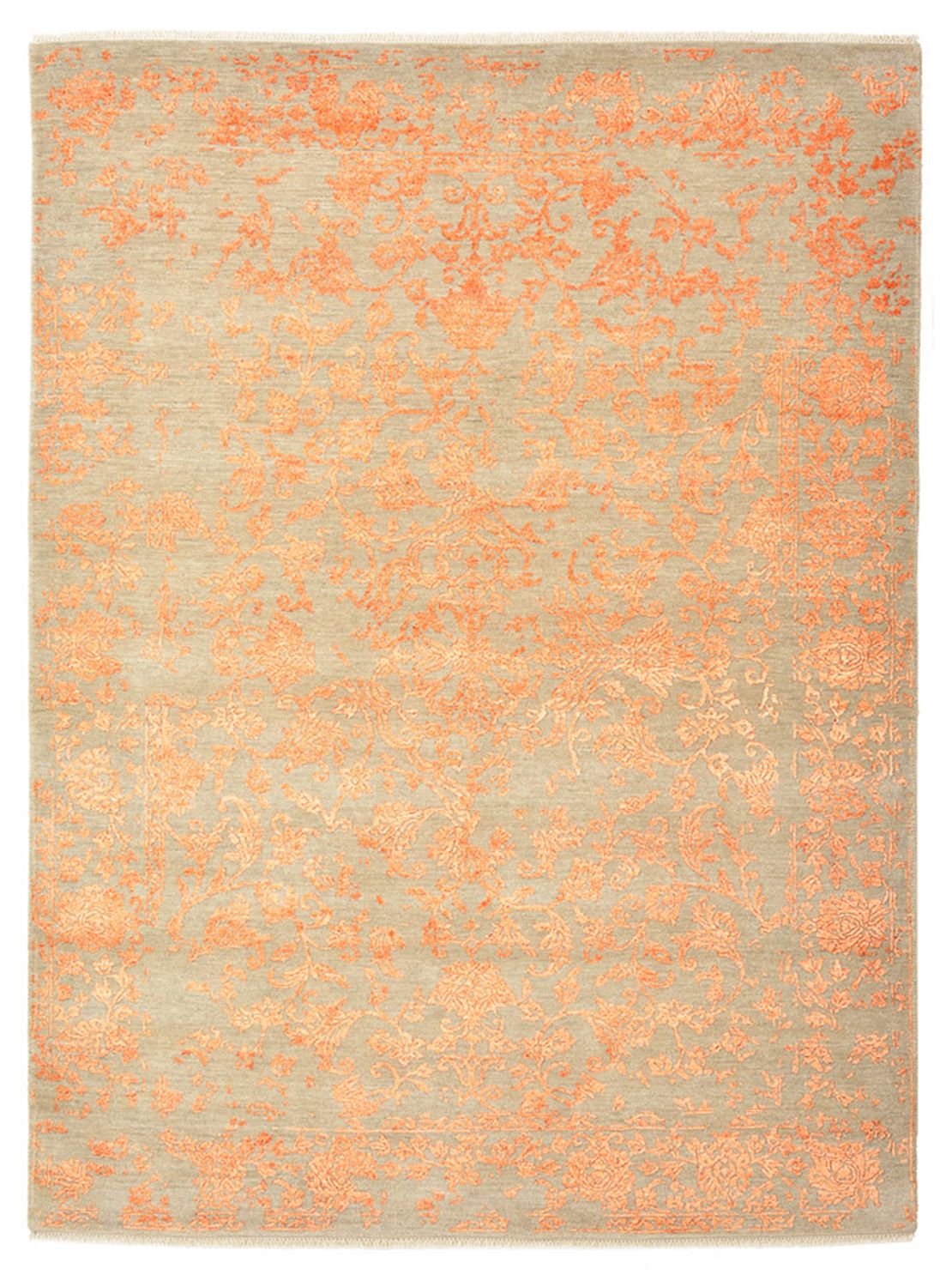 Designer Teppich - 210 x 157 cm - orange