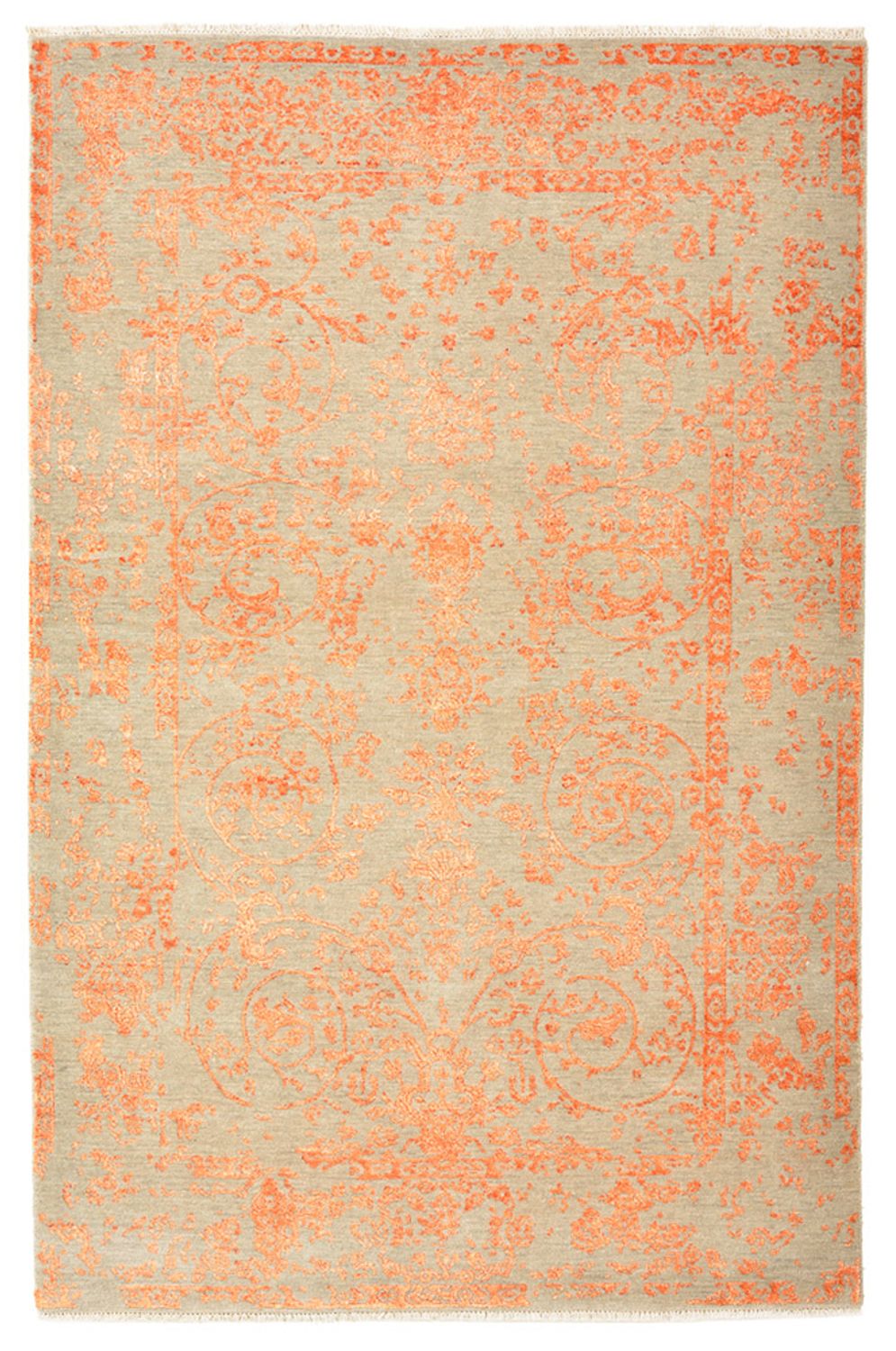 Designer Teppich - 187 x 123 cm - orange