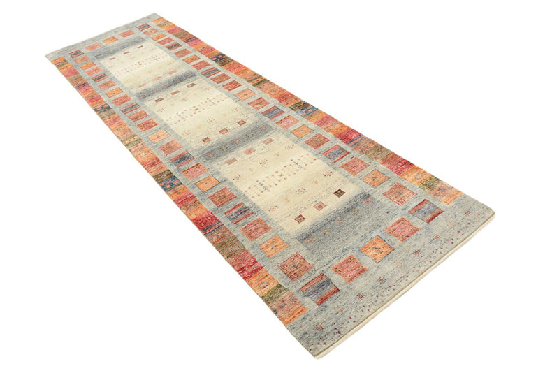 Läufer Gabbeh - Loribaft Indus - 295 x 82 cm - mehrfarbig