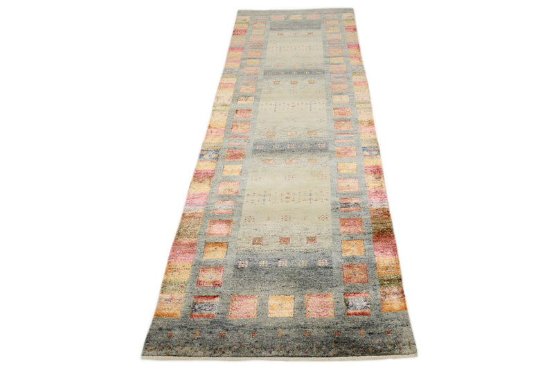 Läufer Gabbeh - Loribaft Indus - 295 x 82 cm - mehrfarbig