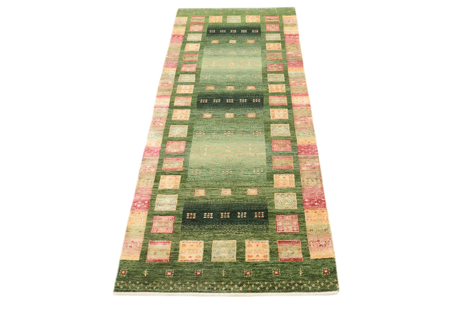 Läufer Gabbeh - Loribaft Indus - 192 x 76 cm - mehrfarbig
