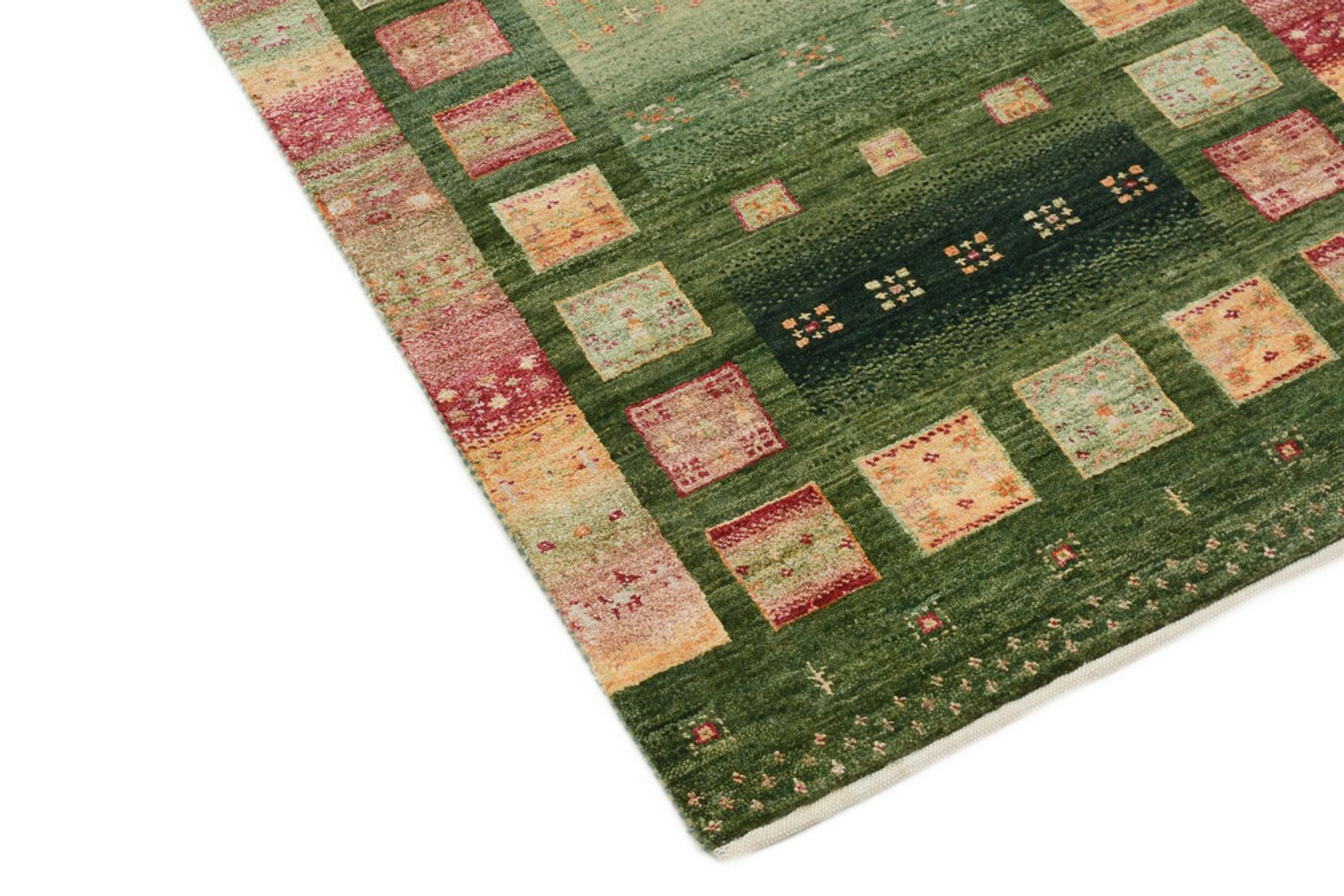 Läufer Gabbeh - Loribaft Indus - 192 x 76 cm - mehrfarbig