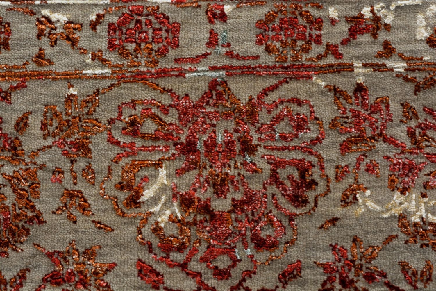 Designer Teppich - 339 x 252 cm - hellbeige