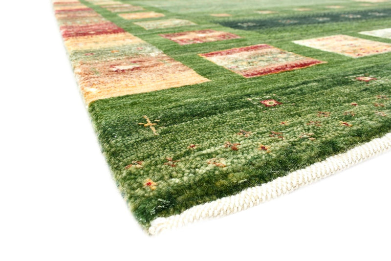 Gabbeh Teppich - Loribaft Indus - 154 x 106 cm - grün