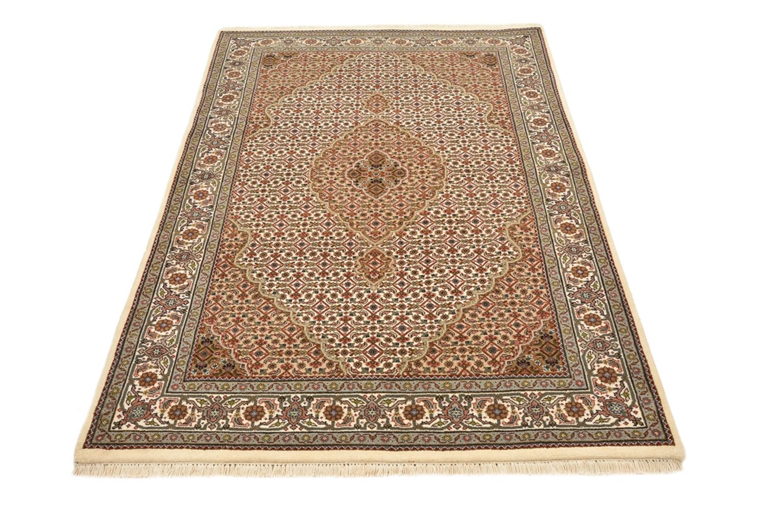 Orientteppich - Täbriz - 177 x 125 cm - dunkelbeige