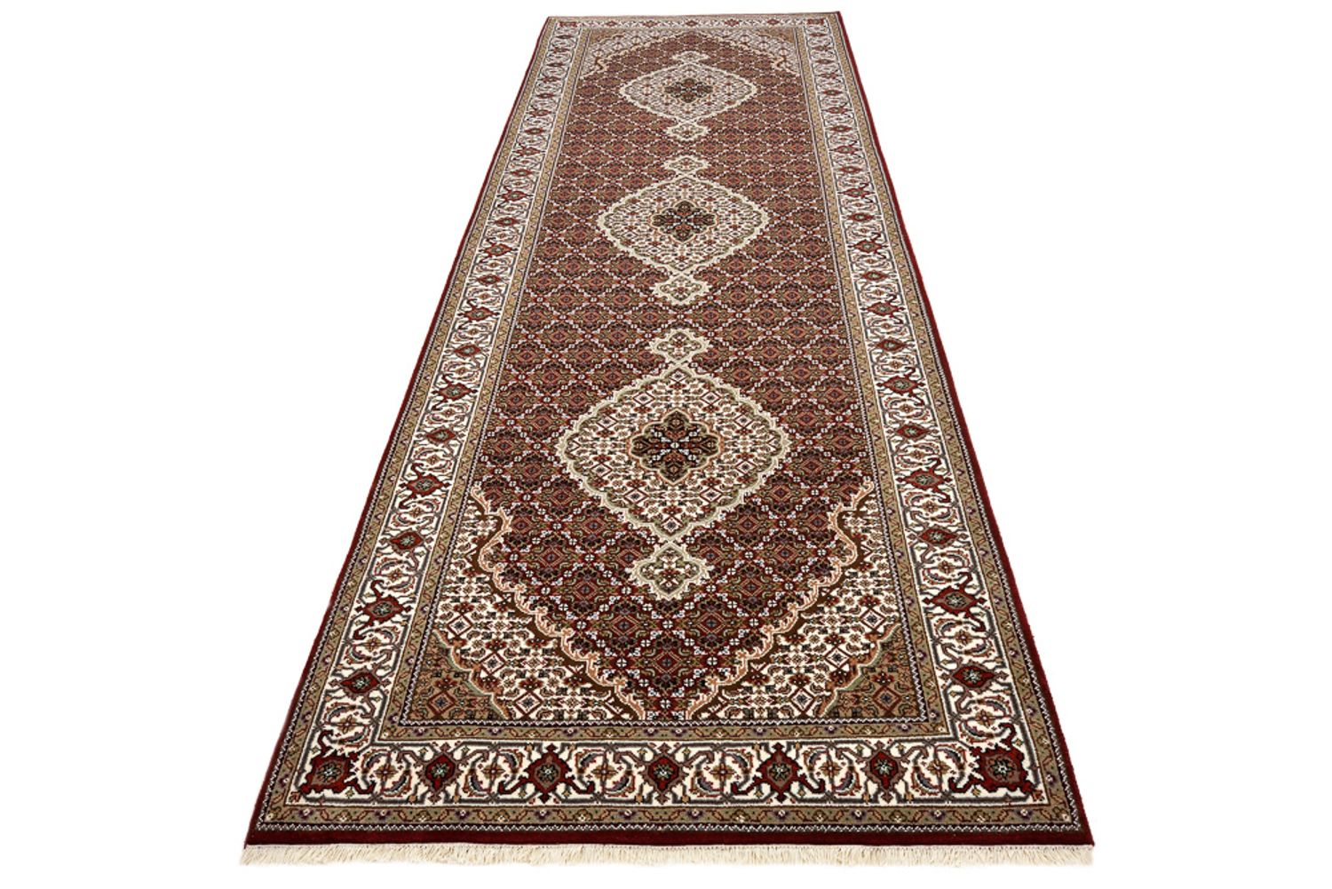 Läufer Orient - Täbriz - 362 x 122 cm - hellbeige