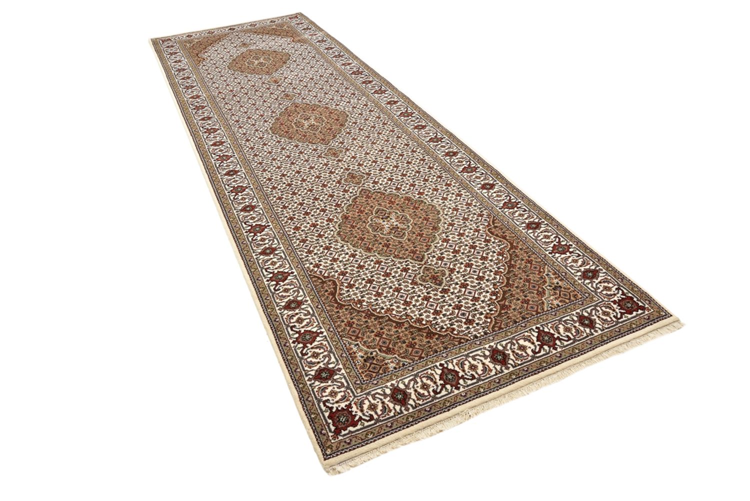 Läufer Orient - Täbriz - 372 x 121 cm - hellbeige