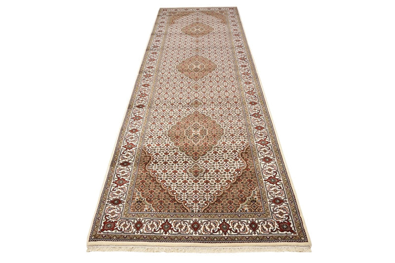 Läufer Orient - Täbriz - 372 x 121 cm - hellbeige