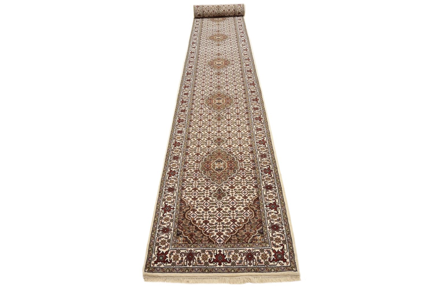 Läufer Orient - Täbriz - 602 x 81 cm - hellbeige