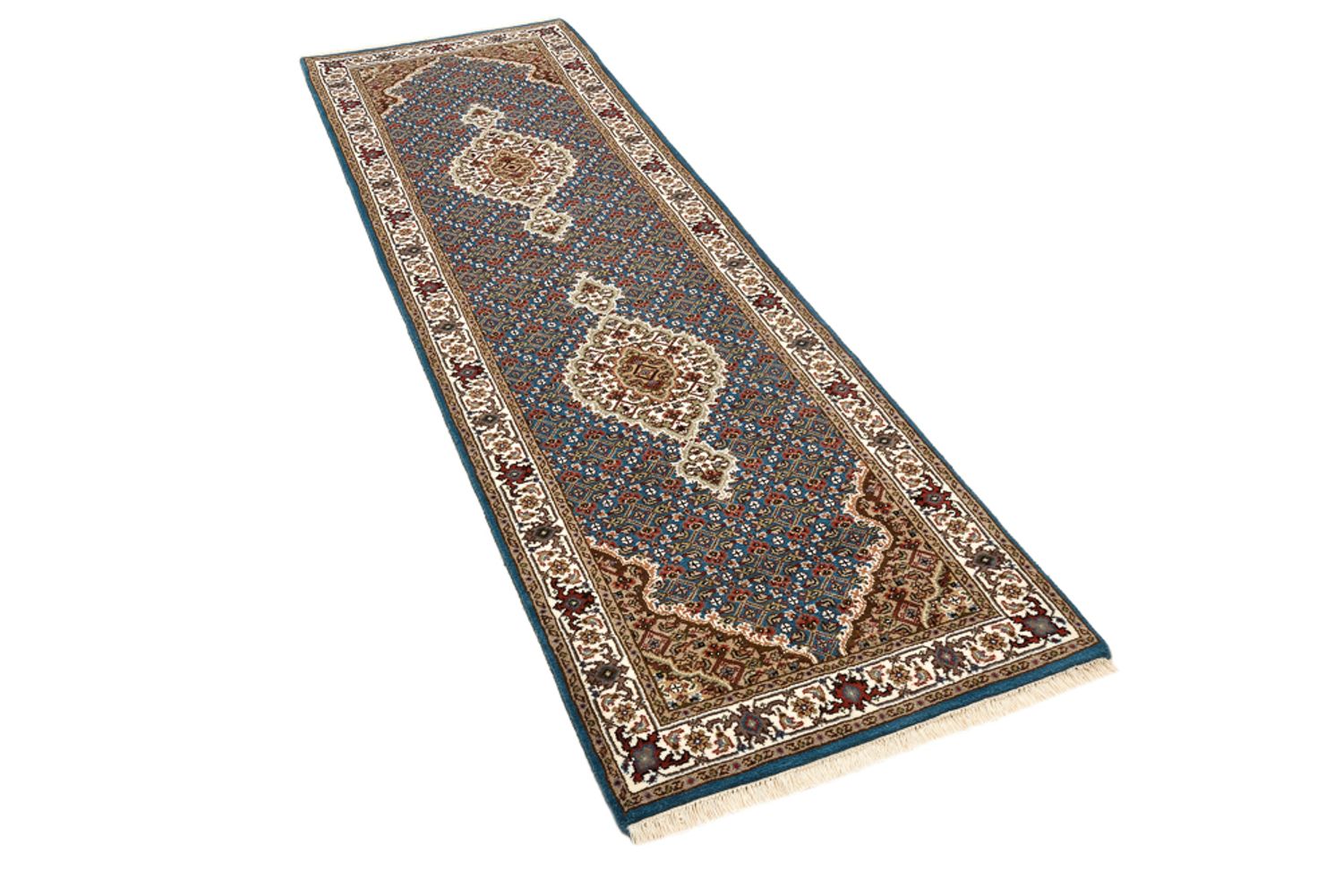 Läufer Orient - Täbriz - 244 x 75 cm - dunkelblau
