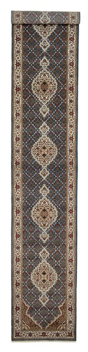Läufer Orient - Täbriz - 454 x 79 cm - dunkelblau